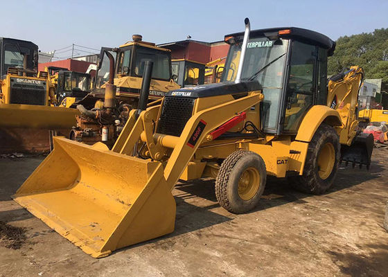 Amarillee la capacidad de trabajo usada del alto del cargador de la retroexcavadora del gato 420f/del cargador del buey de la resbalón