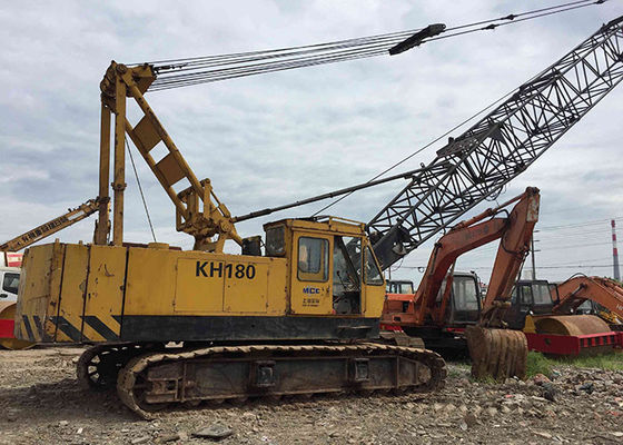 Grúas de la mano de Hitachi KH180 segundo, origen usado 100% de la grúa de correa eslabonada 50T Japón